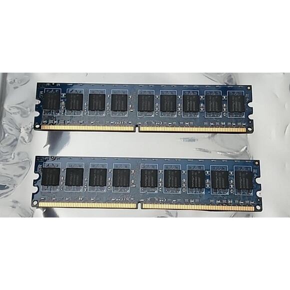 Nanya 2 GB (2 x 1GB) DDR2 PC2-6400U ECC Desktop Memory Kit - Picture 3 of 3